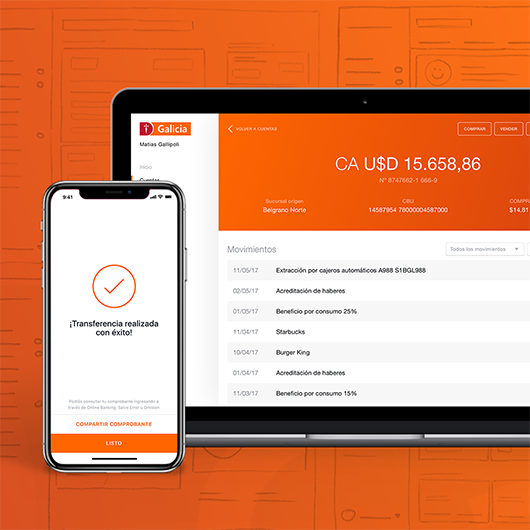 Galcia Online Banking case study preview